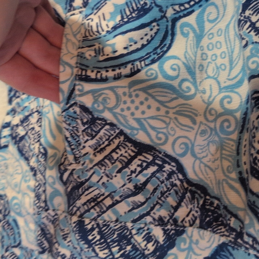 Lilly Pulitzer Seashell Blue Patterned Bottoms - image 7